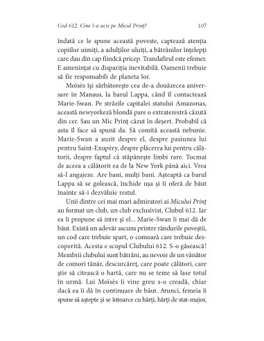 Cod 612. Cine l-a ucis pe Micul Prinţ?