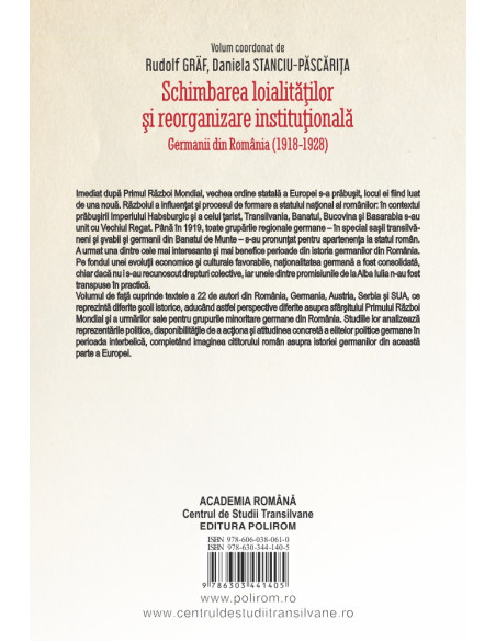 Schimbarea loialităţilor şi reorganizare instituţională