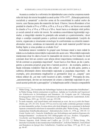 Schimbarea loialităţilor şi reorganizare instituţională