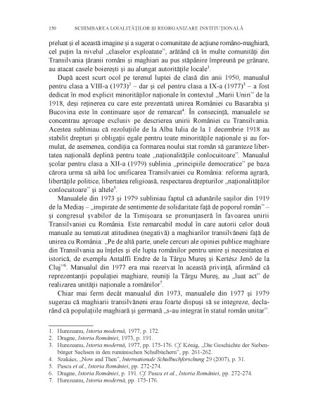 Schimbarea loialităţilor şi reorganizare instituţională