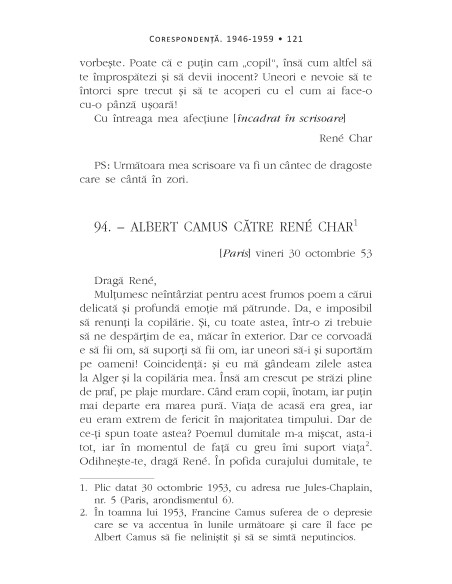 Corespondenţă. 1946-1959