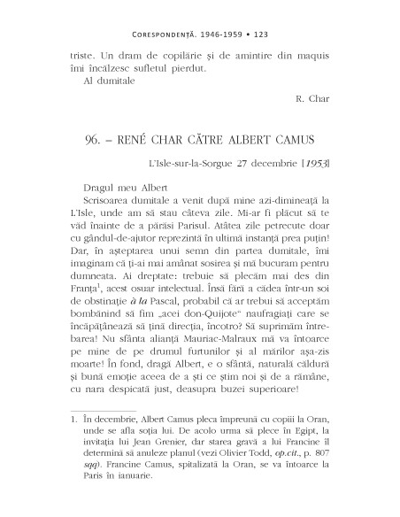 Corespondenţă. 1946-1959