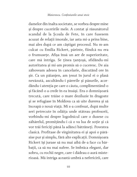 Maiorescu. Confesiunile unui stoic