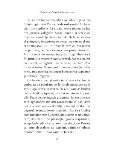 Maiorescu. Confesiunile unui stoic