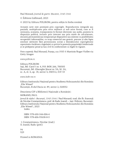 Jurnal de război. Bucureşti, 1943-1944