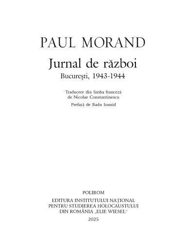 Jurnal de război. Bucureşti, 1943-1944