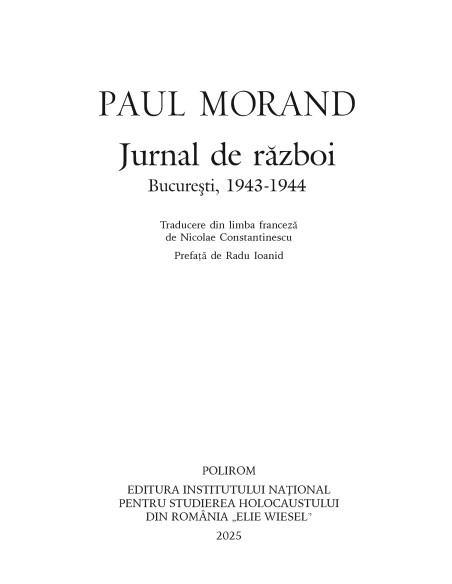 Jurnal de război. Bucureşti, 1943-1944