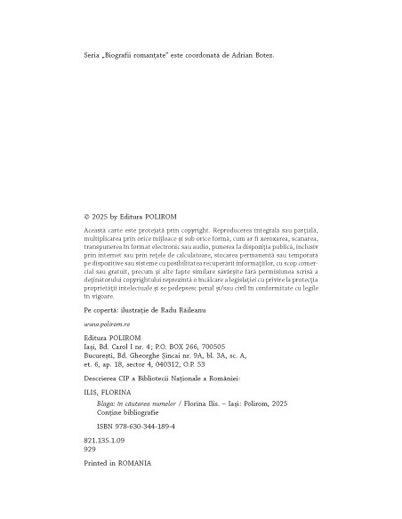 Blaga. În căutarea numelor