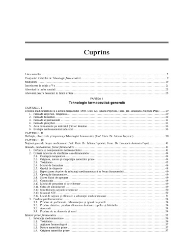 Tehnologie farmaceutică. Volumul I