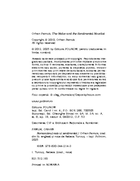 Romancierul naiv şi sentimental