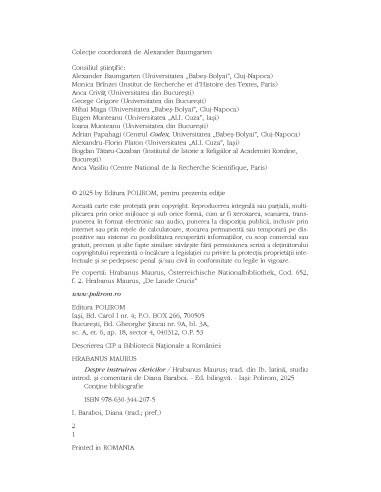 Despre instruirea clericilor