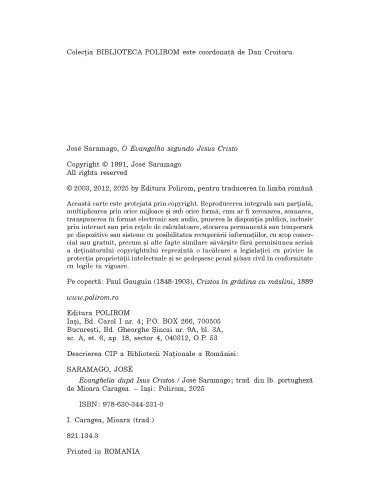 Evanghelia după Isus Cristos