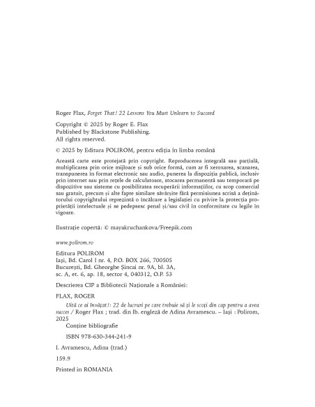 Uită ce ai învăţat!