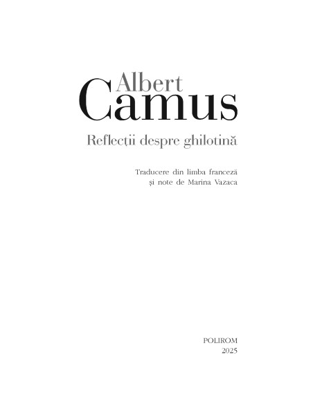 Reflecţii despre ghilotină