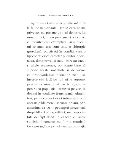 Reflecţii despre ghilotină