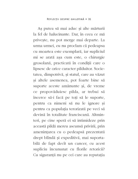 Reflecţii despre ghilotină