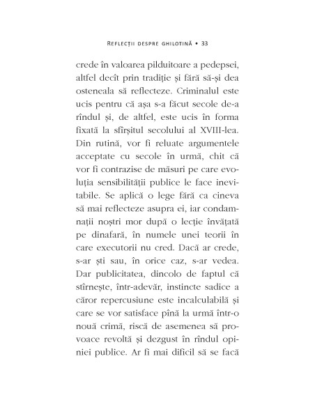 Reflecţii despre ghilotină