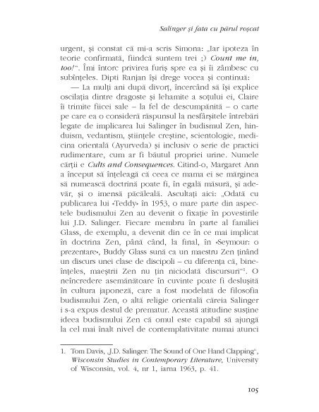 Salinger şi fata cu părul roşcat