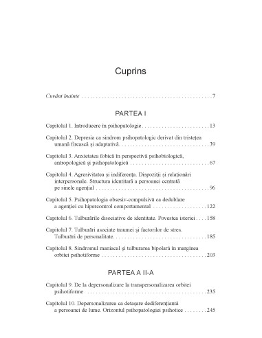 Introducere în psihopatologia...