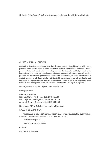 Introducere în psihopatologia antropologică