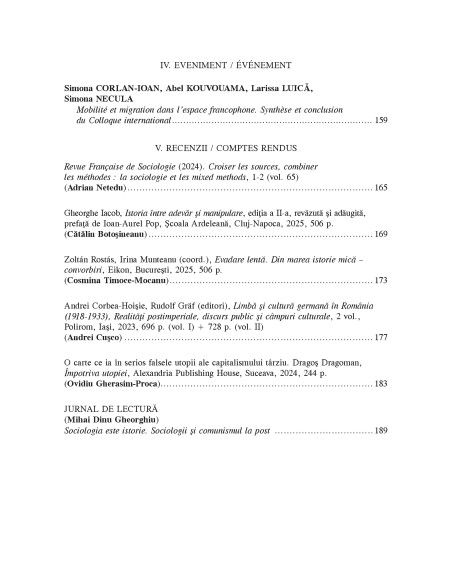 Psihologia socială. Buletinul Laboratorului Psihologia câmpului social 55 (I)/2025