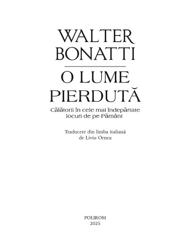 O lume pierdută