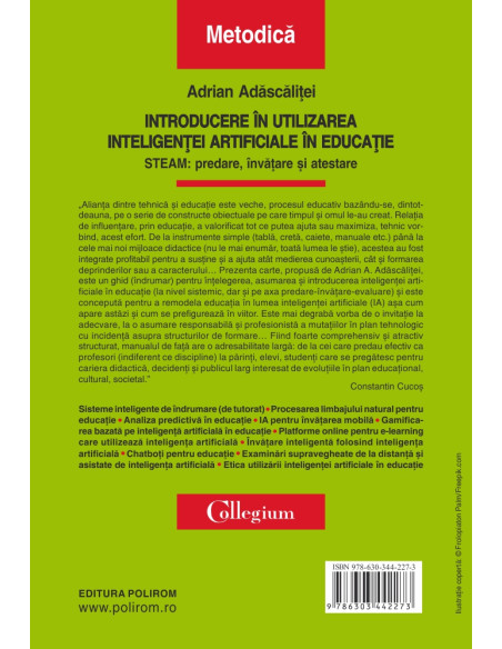 Introducere în utilizarea inteligenţei artificiale în educaţie