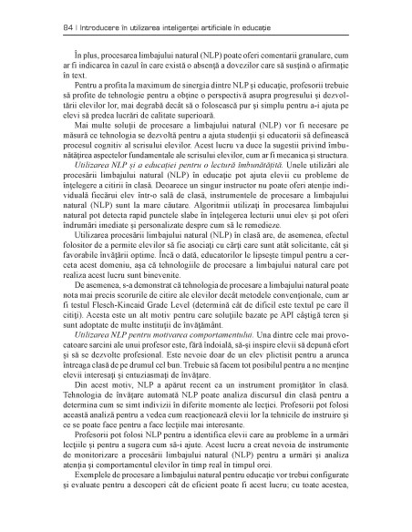 Introducere în utilizarea inteligenţei artificiale în educaţie