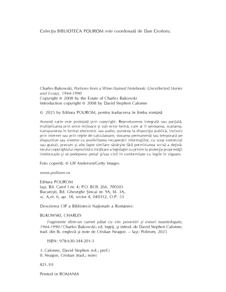 Fragmente dintr-un carnet pătat cu vin