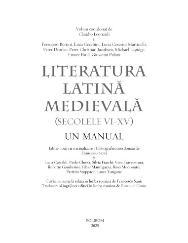 Literatura latină medievală Literatura latină medievală