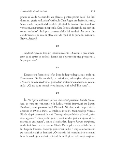 Proximităţi şi mărturisiri. Jurnal