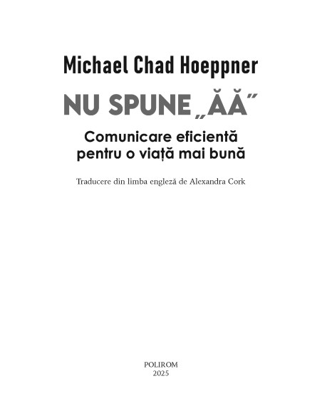 Nu spune ăă
