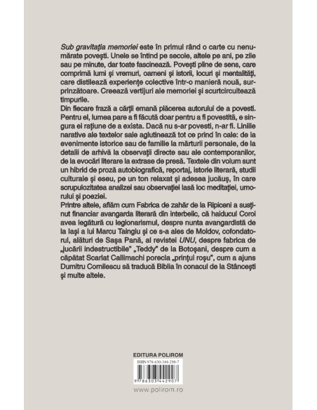 Sub gravitaţia memoriei