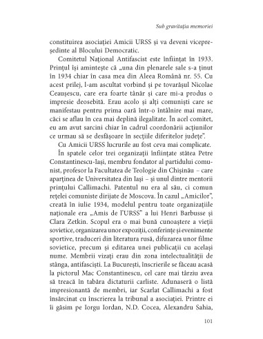 Sub gravitaţia memoriei Sub gravitaţia memoriei