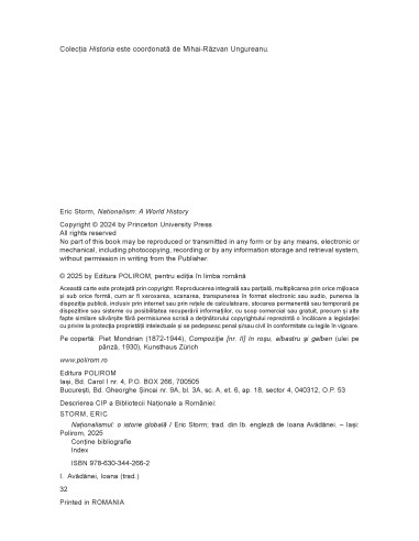 Naţionalismul. O istorie globală