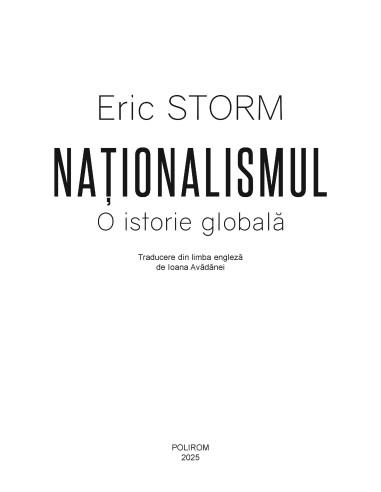 Naţionalismul. O istorie globală