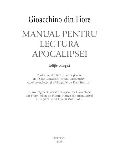Manual pentru lectura Apocalipsei