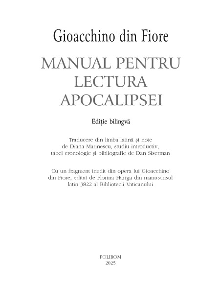 Manual pentru lectura Apocalipsei