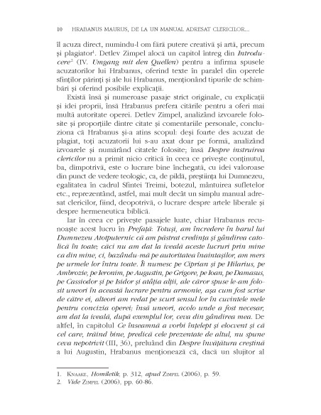 Despre instruirea clericilor