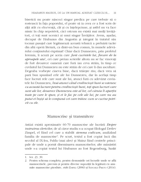 Despre instruirea clericilor