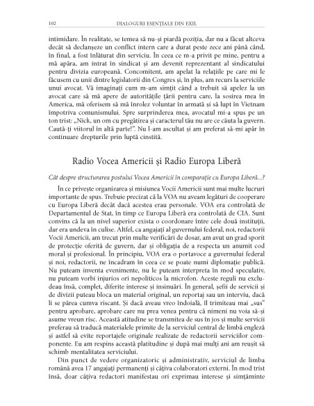 Dialoguri esenţiale din exil