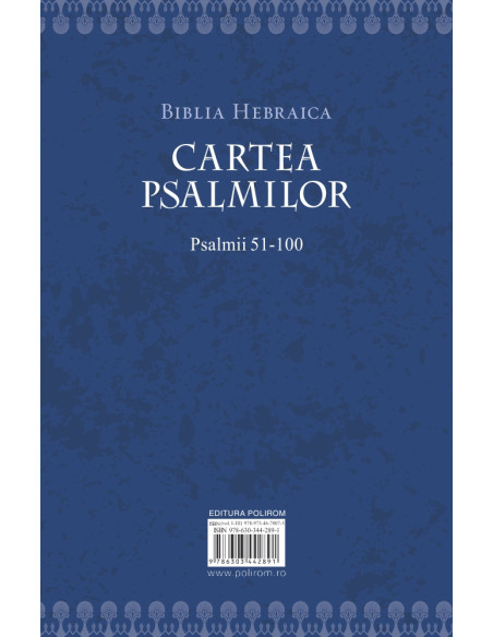 Cartea psalmilor. Psalmii 51-100