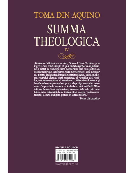 Summa theologica. Volumul IV