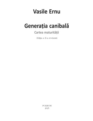 Generaţia canibală