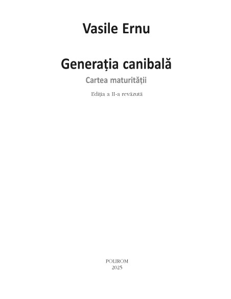 Generaţia canibală