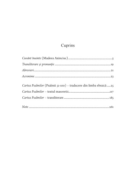 Cartea Psalmilor. Psalmii 51-100