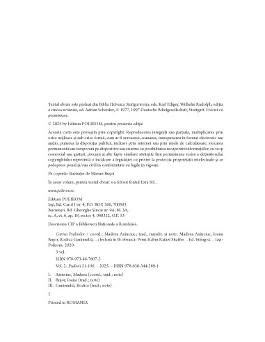 Cartea Psalmilor. Psalmii 51-100