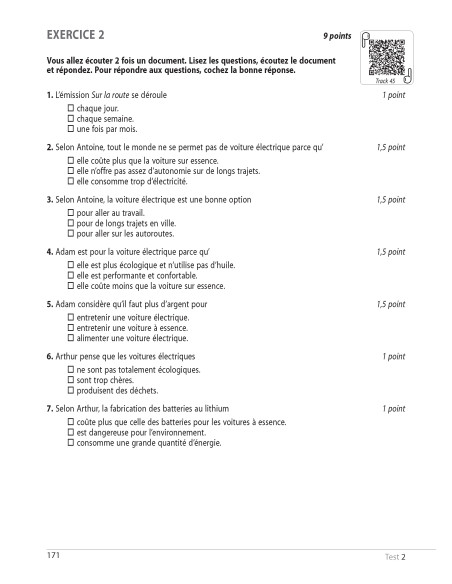 Teste DELF. Nivelurile A2, B1, B2