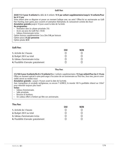 Teste DELF. Nivelurile A2, B1, B2
