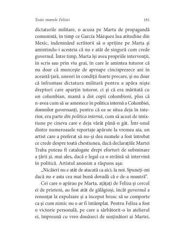 Toate numele Felizei